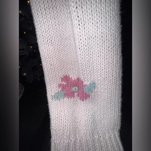 Vintage Max & Diane Floral Pastel Sweater with shoulder pads. Size S. - Picture 4 of 14